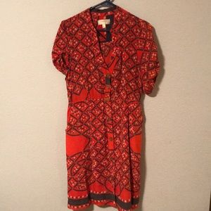 Anthropologie silk dress